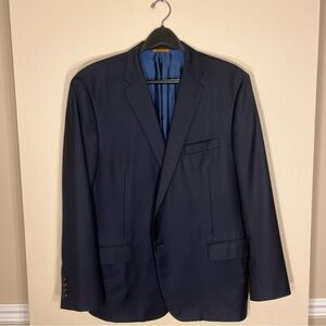 Hickey Freeman New York Traveler Black Blazer